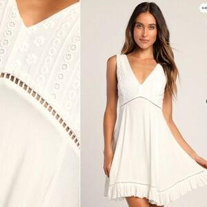 LULU's Bachelorette Engagement Bridal Shower Brunch Honeymoon Casual Mini Dress